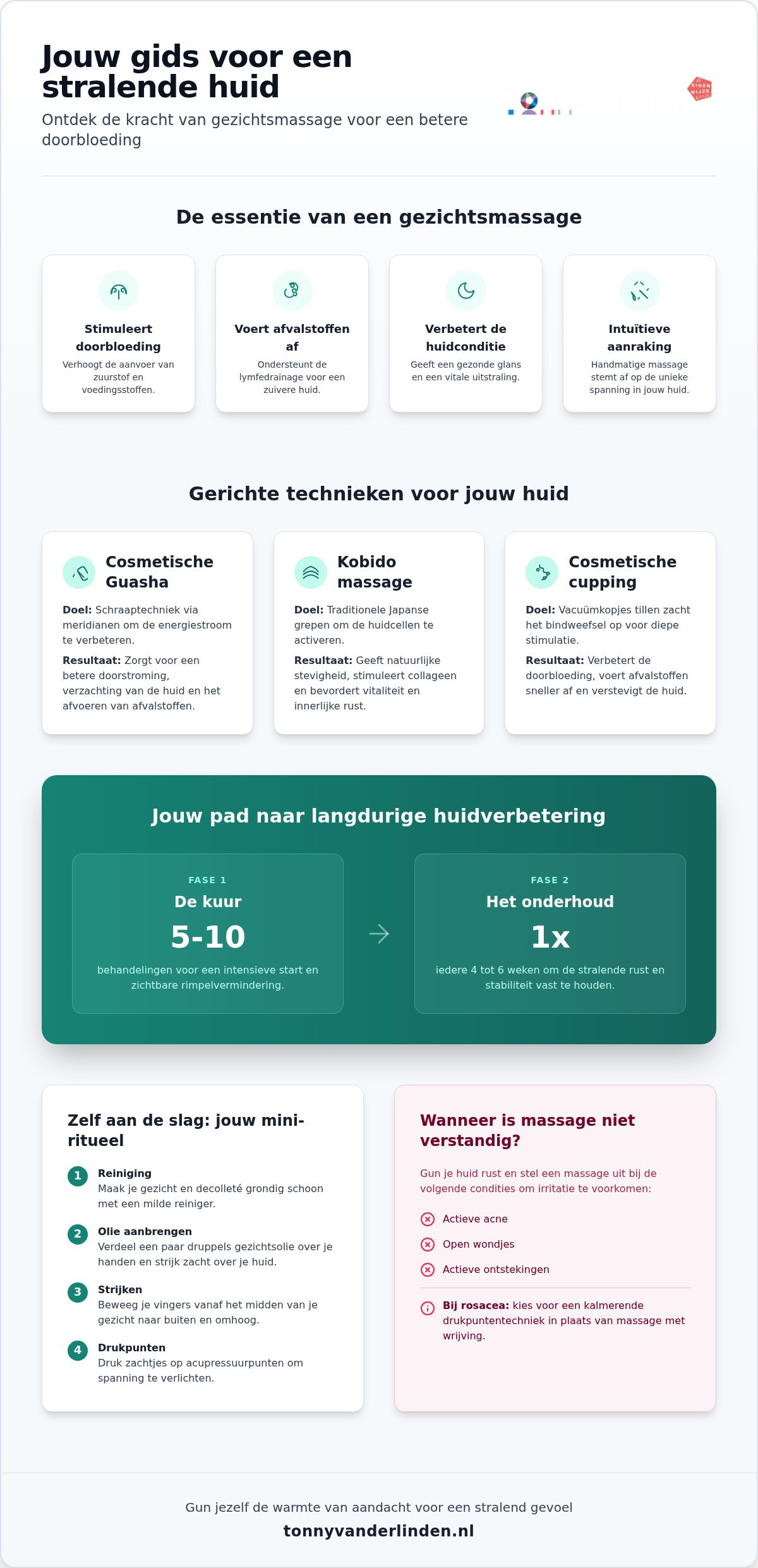 Gezichtsmassage voor betere doorbloeding: tarieven en methodes