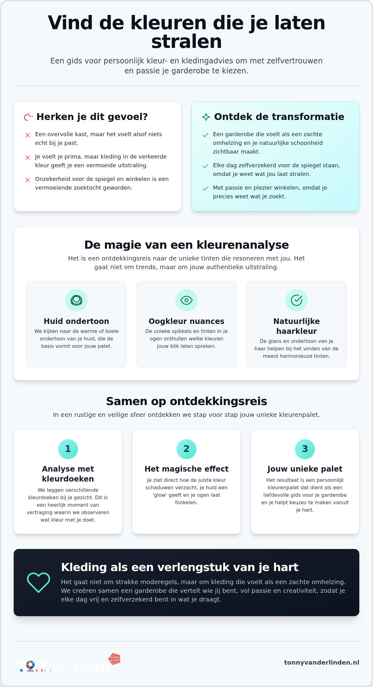 Kleur en kledingadvies: ontdek de tinten die jouw hart laten spreken
